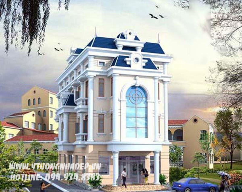 25 mẫu thiết kế biệt thự 4 tầng cho nhà Việt