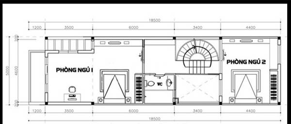 Tư Vấn Thiết Kế Nhà Ống 3 Tầng 1 Tum 5x16m