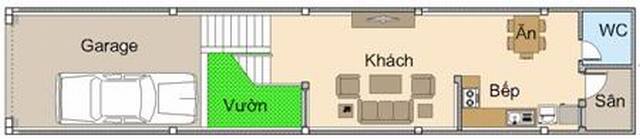 Mẫu thiết kế nhà phố 4 tầng diện tích 4x15m