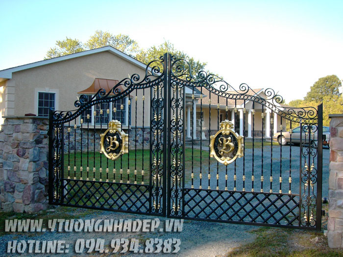 16 mẫu cổng nhà đẹp ở nông thôn