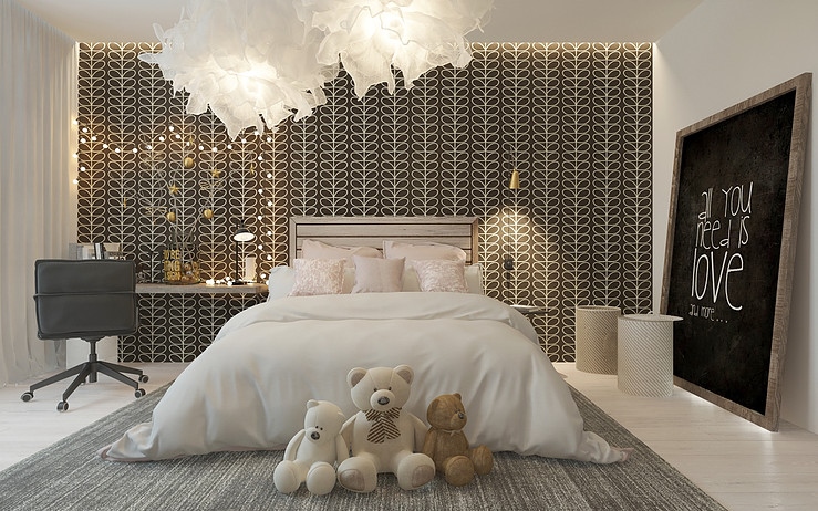 Mẫu thiết kế không gian phòng ngủ hiện đại đốn tim nhiều phái đẹp