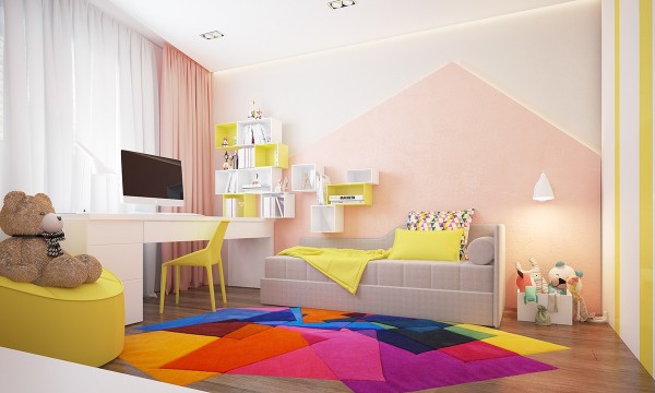 Thiết kế nội thất phòng ngủ nhỏ đơn giản mà đẹp cho bé gái