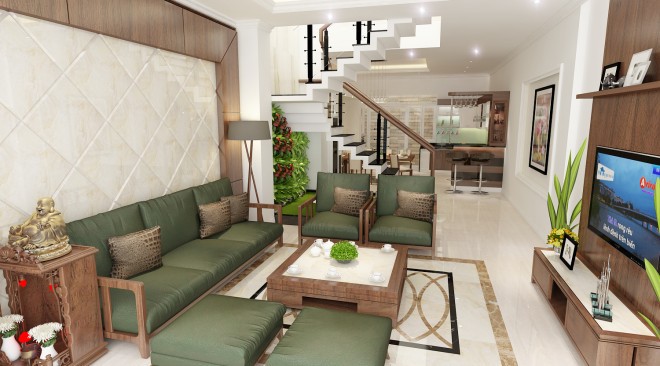 73 Thiết kế nội thất phòng khách có cầu thang đẹp, xu hướng mới