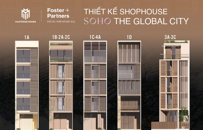 Thiết kế shophouse The Global City Quận 2