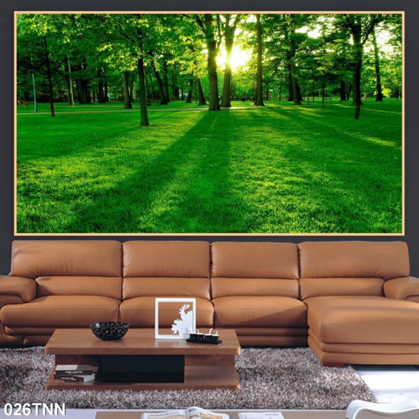 Thiết kế tranh gạch 3d-5d phong cảnh thiên nhiên ốp tường phòng khách, ngoài trời đẹp nhất