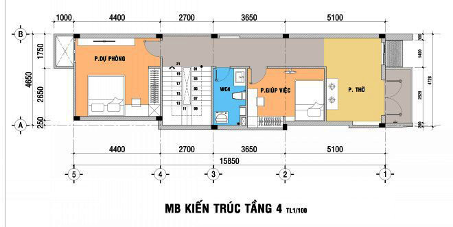 Mẫu thiết kế nội thất nhà ống 5 tầng đẹp miễn chê