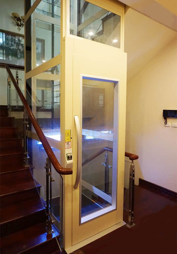 Ý tưởng thang máy đẹp cho nhà hẹp